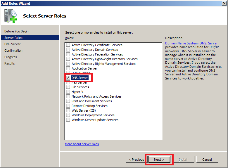 Windows dns server not responding